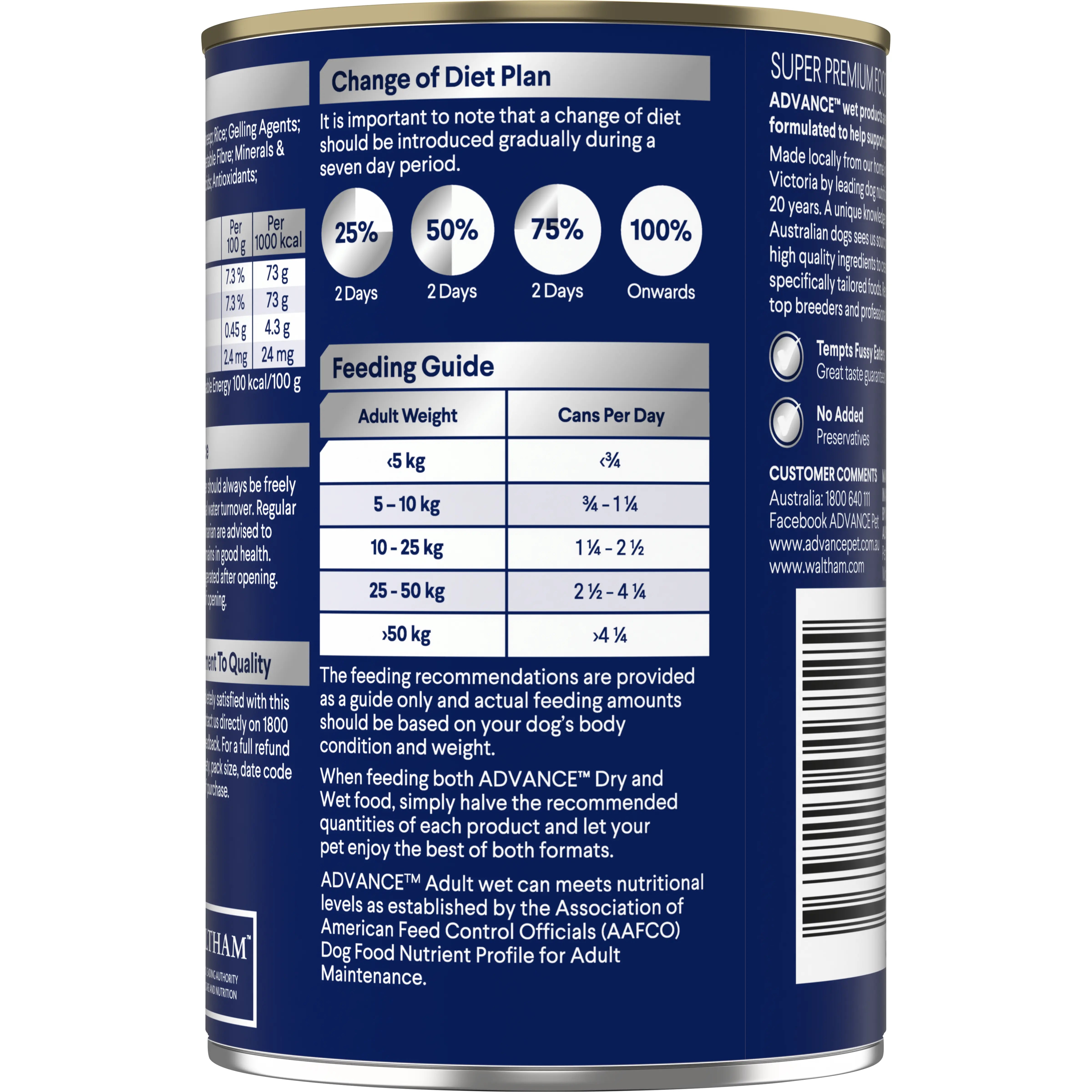 ADVANCE™ Adult All Breed Chicken and Turkey with Rice Cans