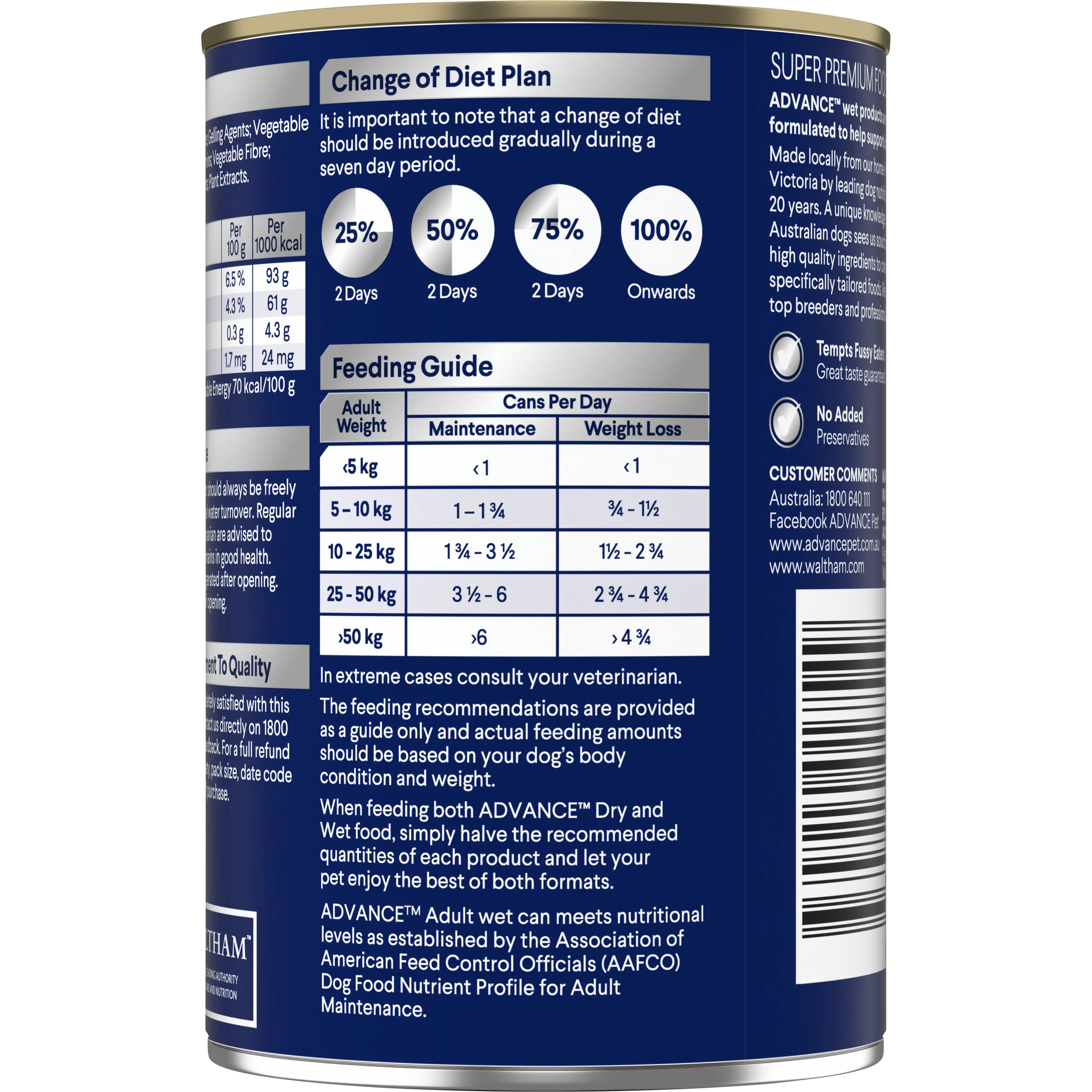 ADVANCE™ Healthy Weight Adult All Breed Chicken with Rice Cans