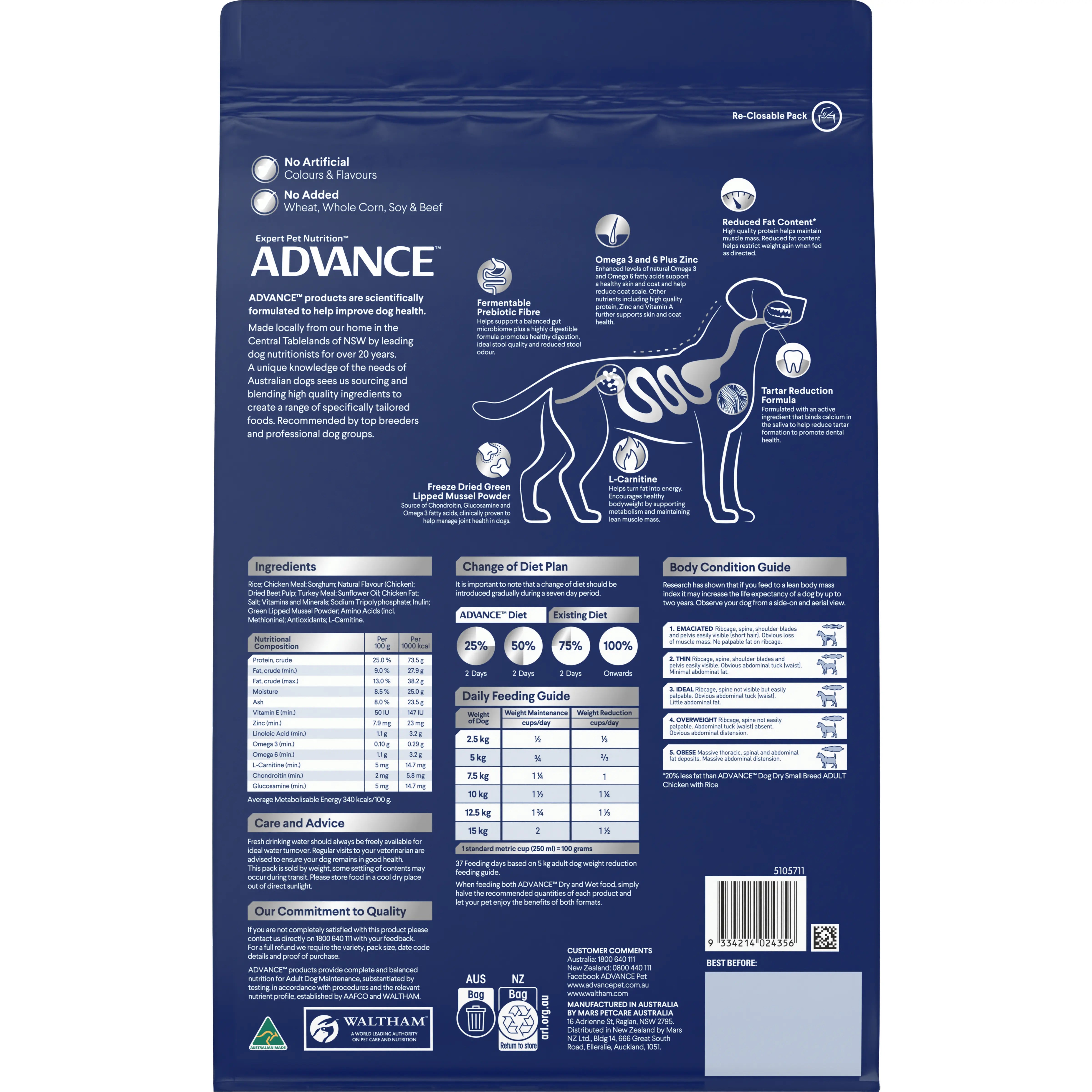 ADVANCE™ Healthy Weight Adult Small Breed Chicken with Rice