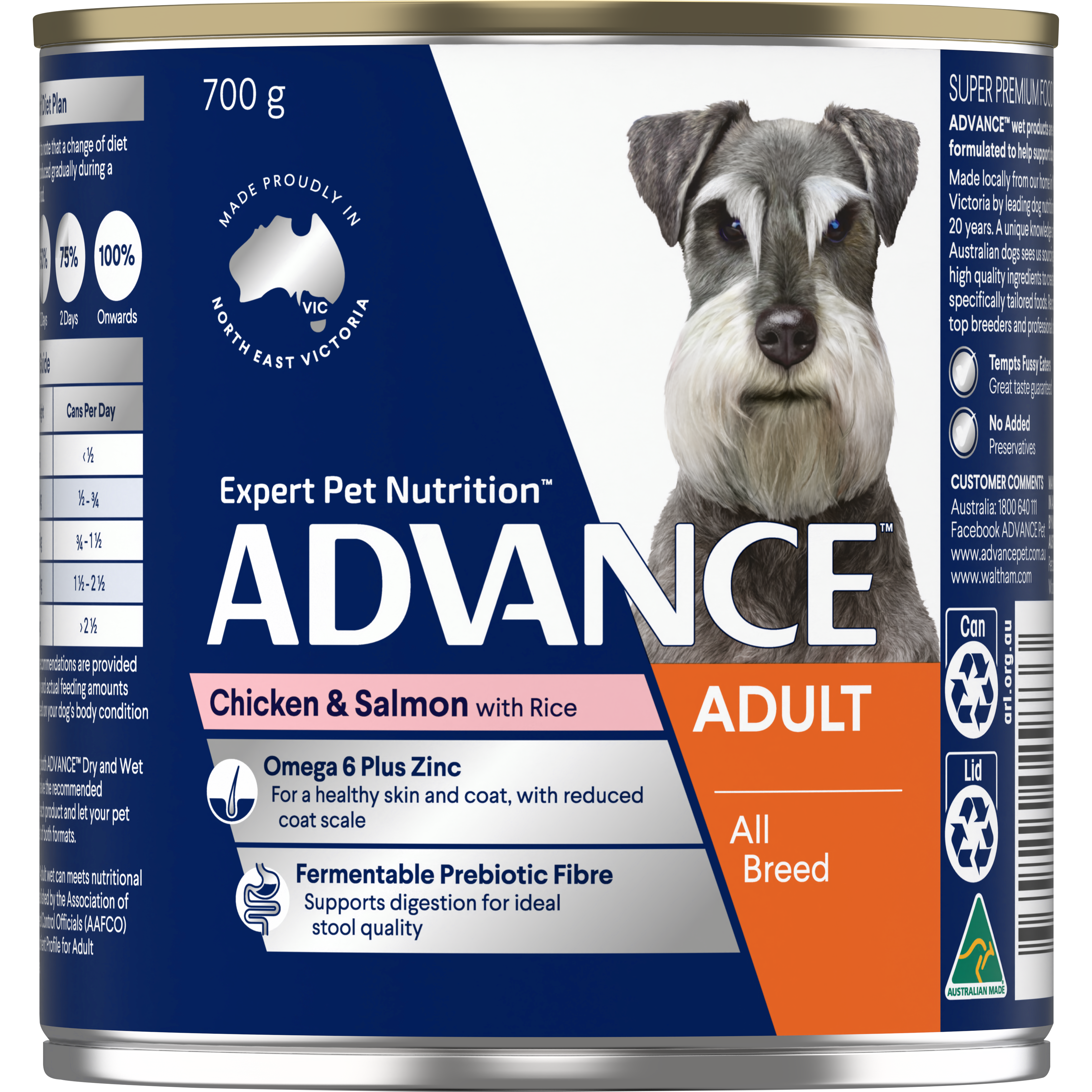 ADVANCE™ Adult all Breed Chicken and Salmon with Rice Cans