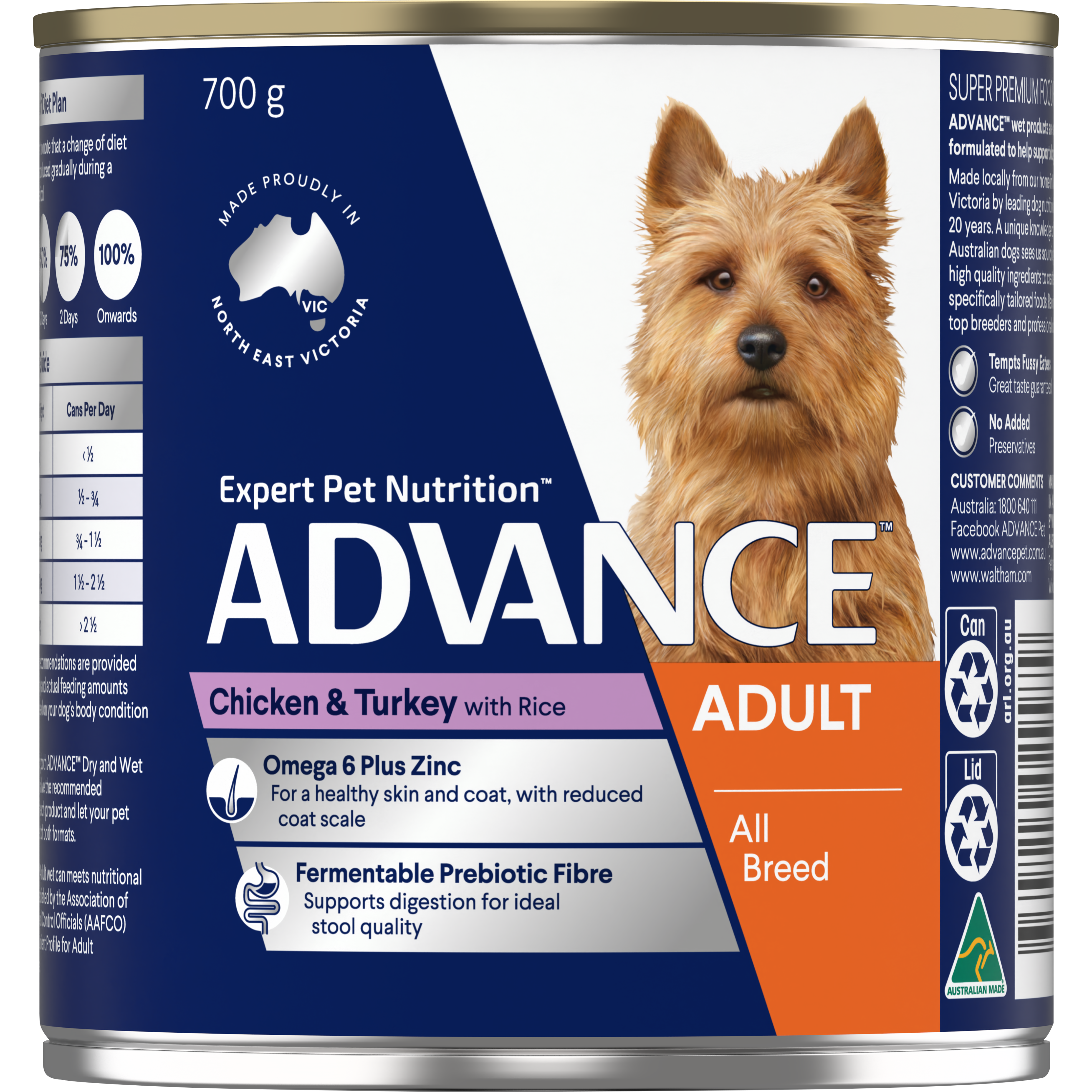 ADVANCE™ Adult All Breed Chicken and Turkey with Rice Cans