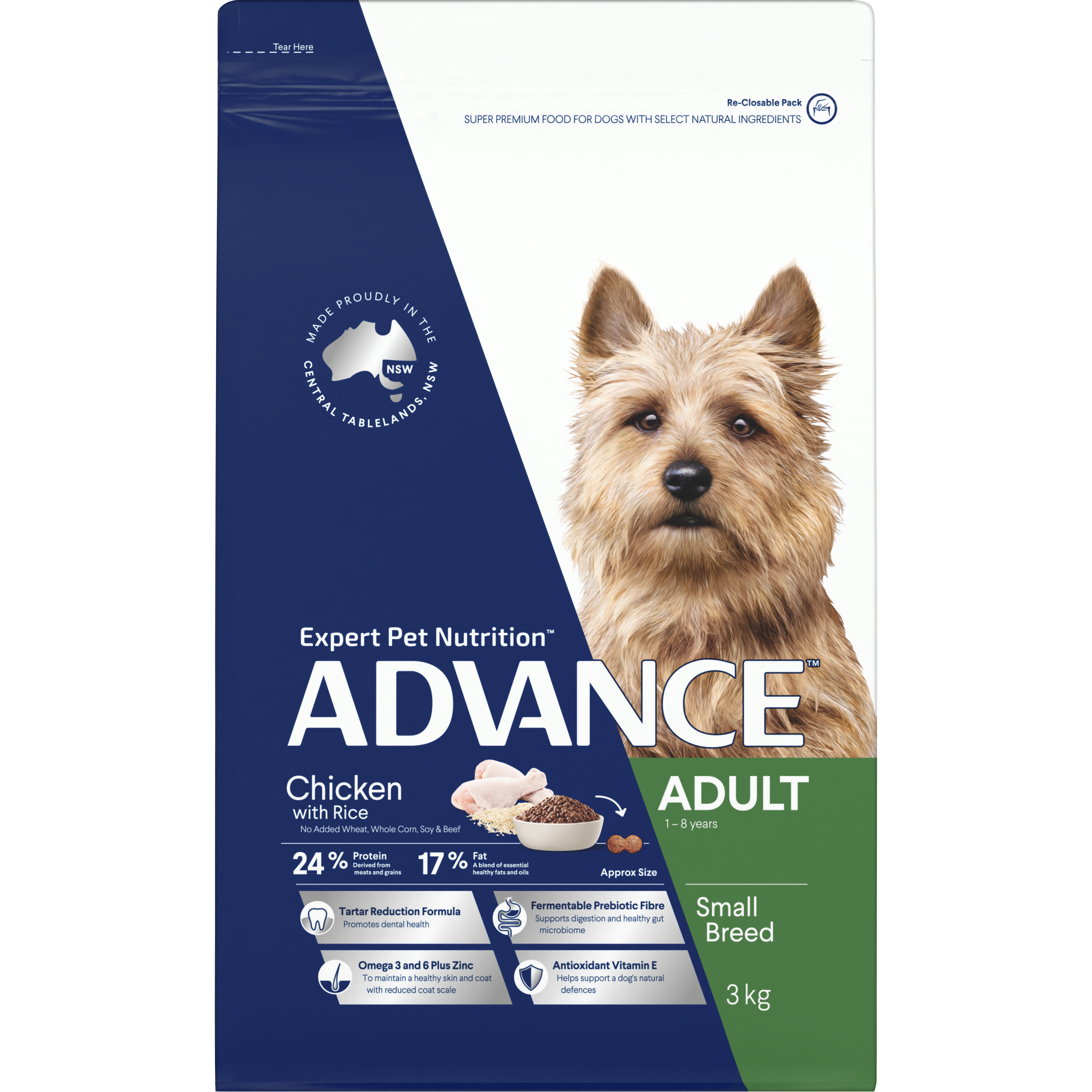 ADVANCE™ Adult Small Breed Chicken with Rice