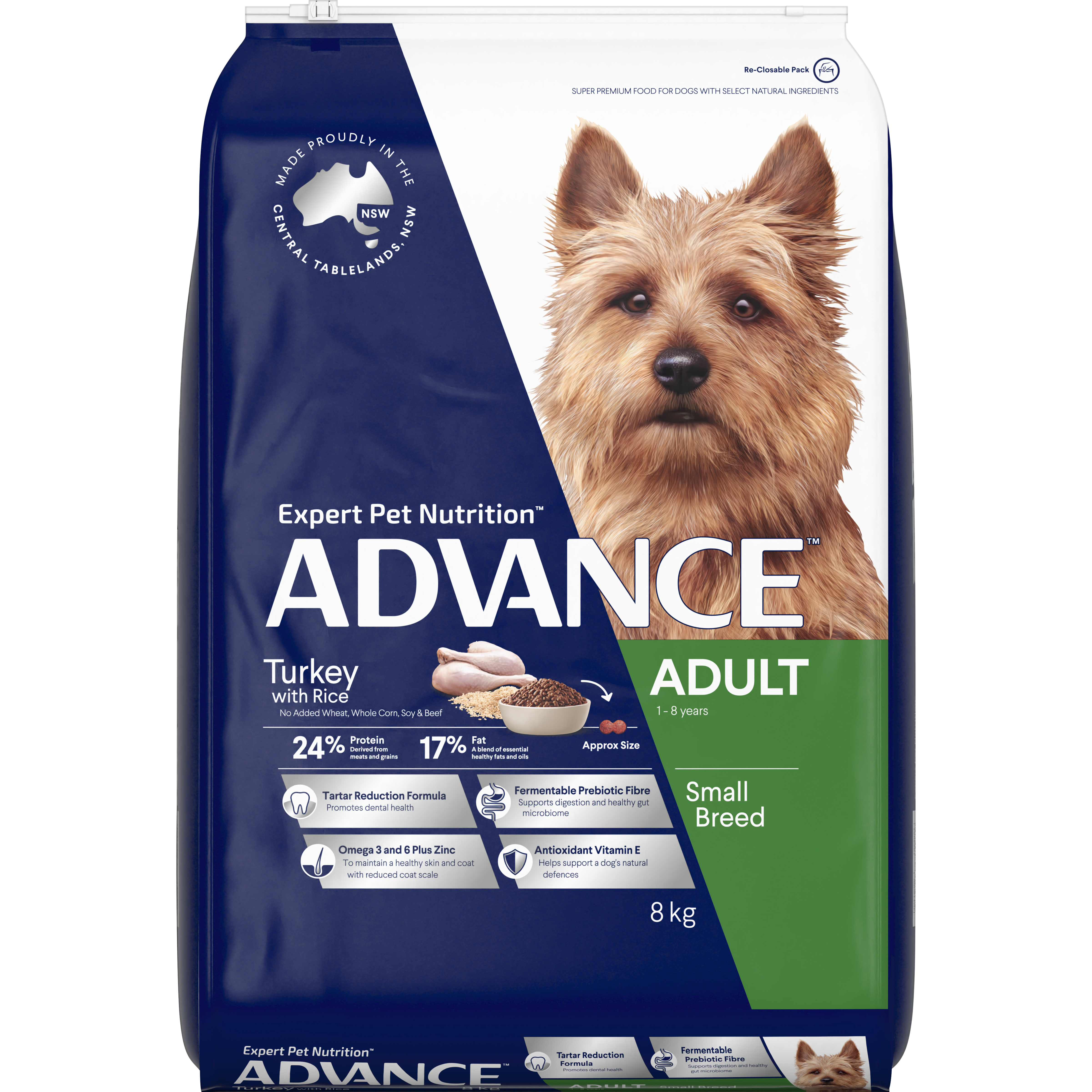 ADVANCE™ Adult Small Breed Turkey with Rice
