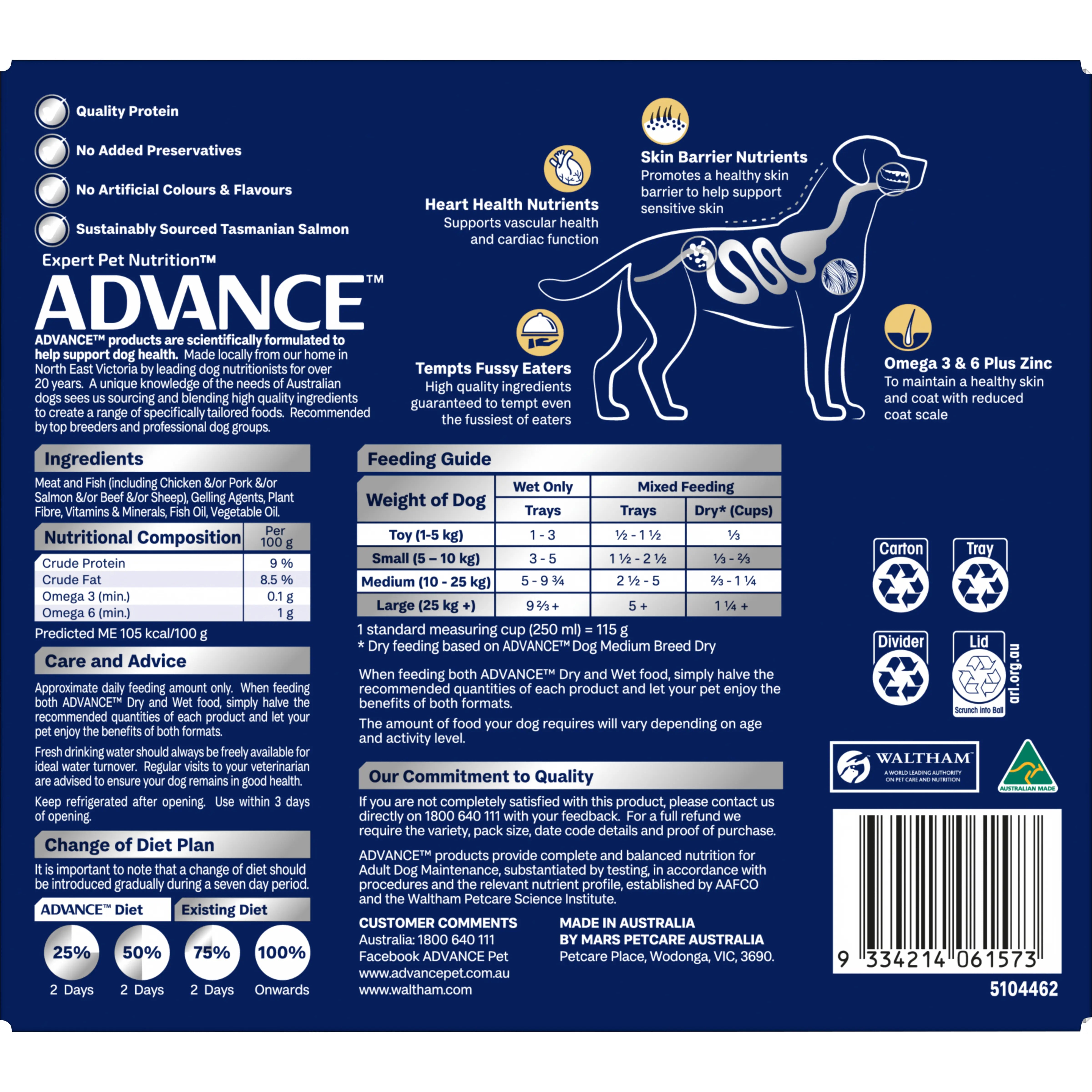 ADVANCE™ Oodles Adult with Salmon Trays