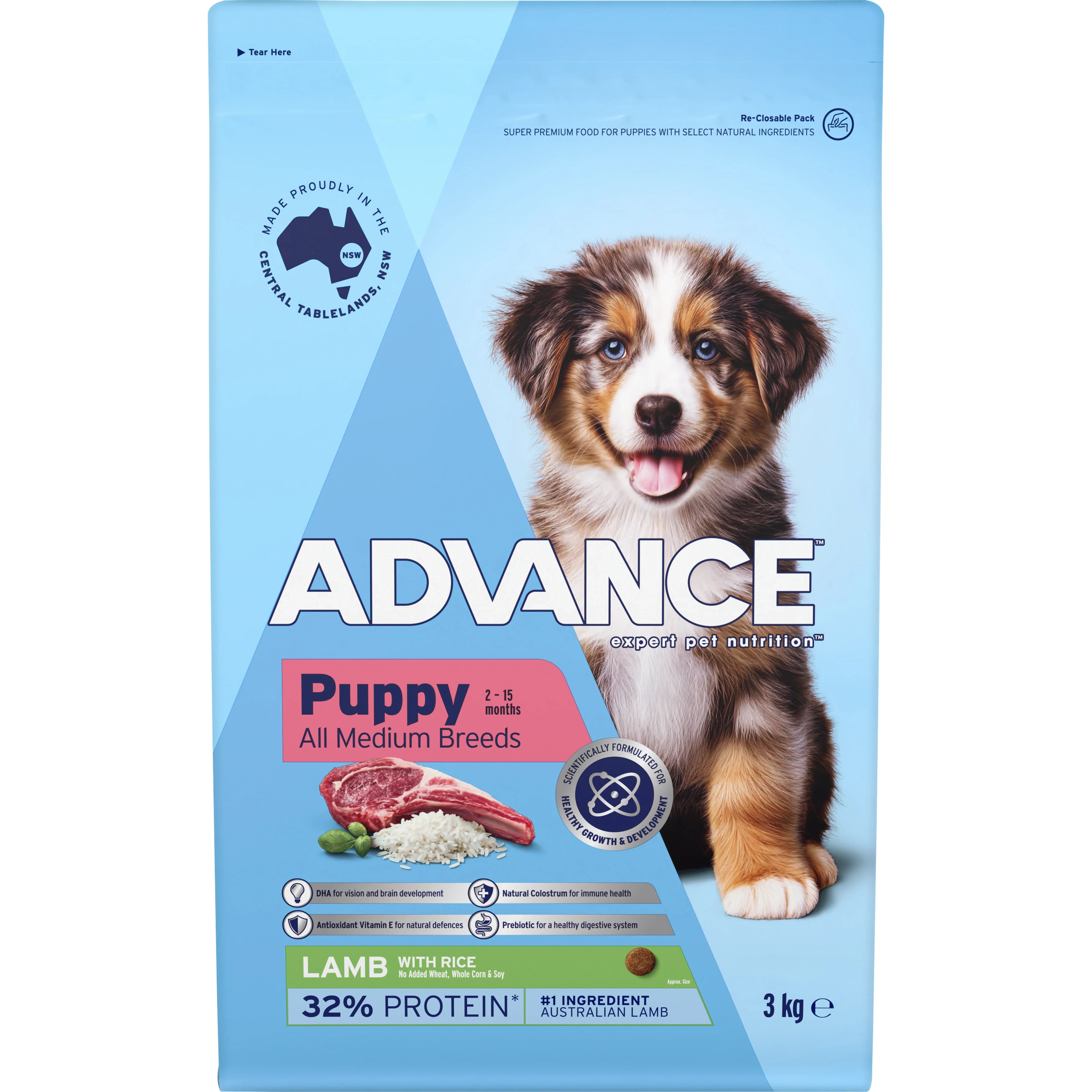 ADVANCE™ Puppy Medium Breeds Dry Dog Food Lamb & Rice