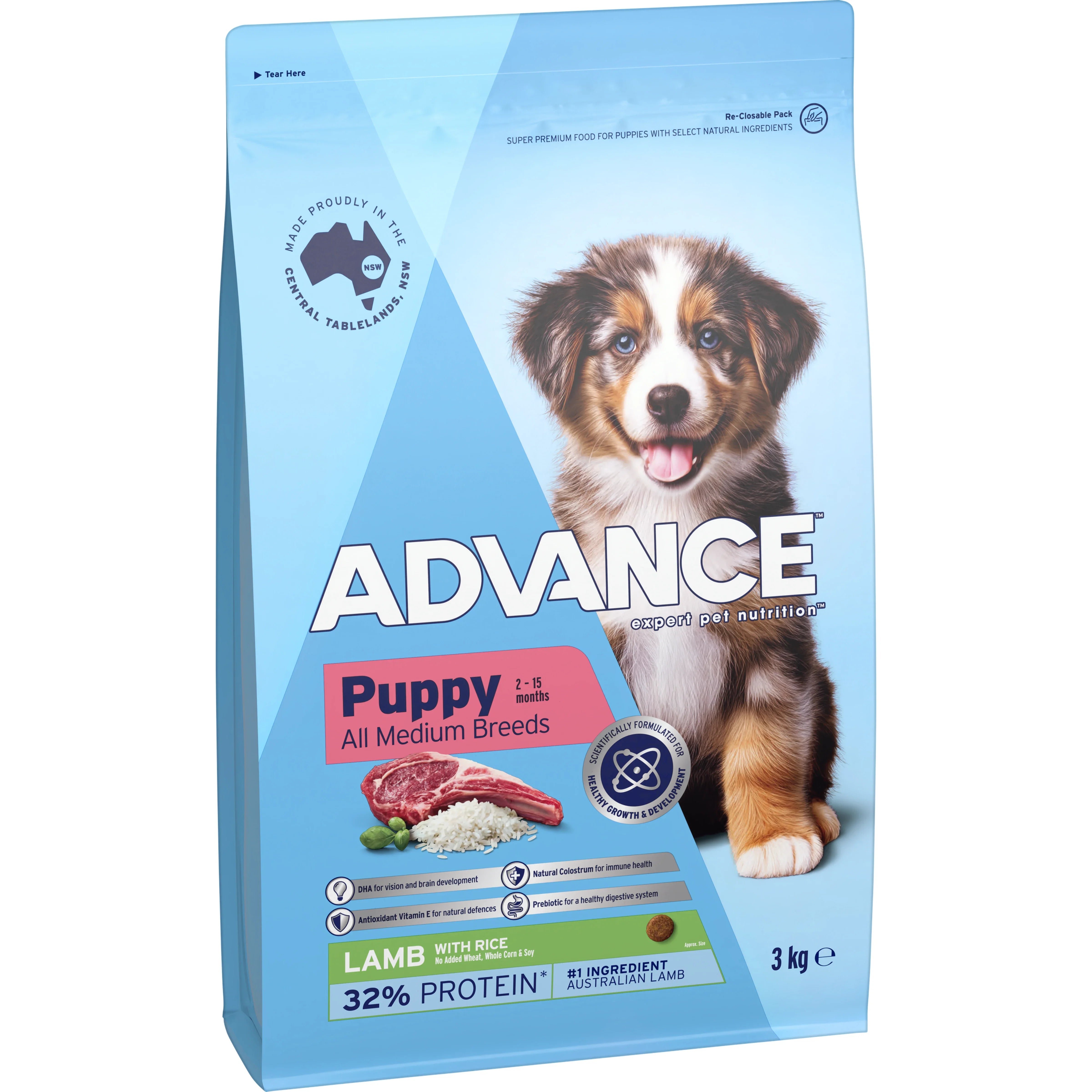 ADVANCE™ Puppy Medium Breeds Dry Dog Food Lamb & Rice