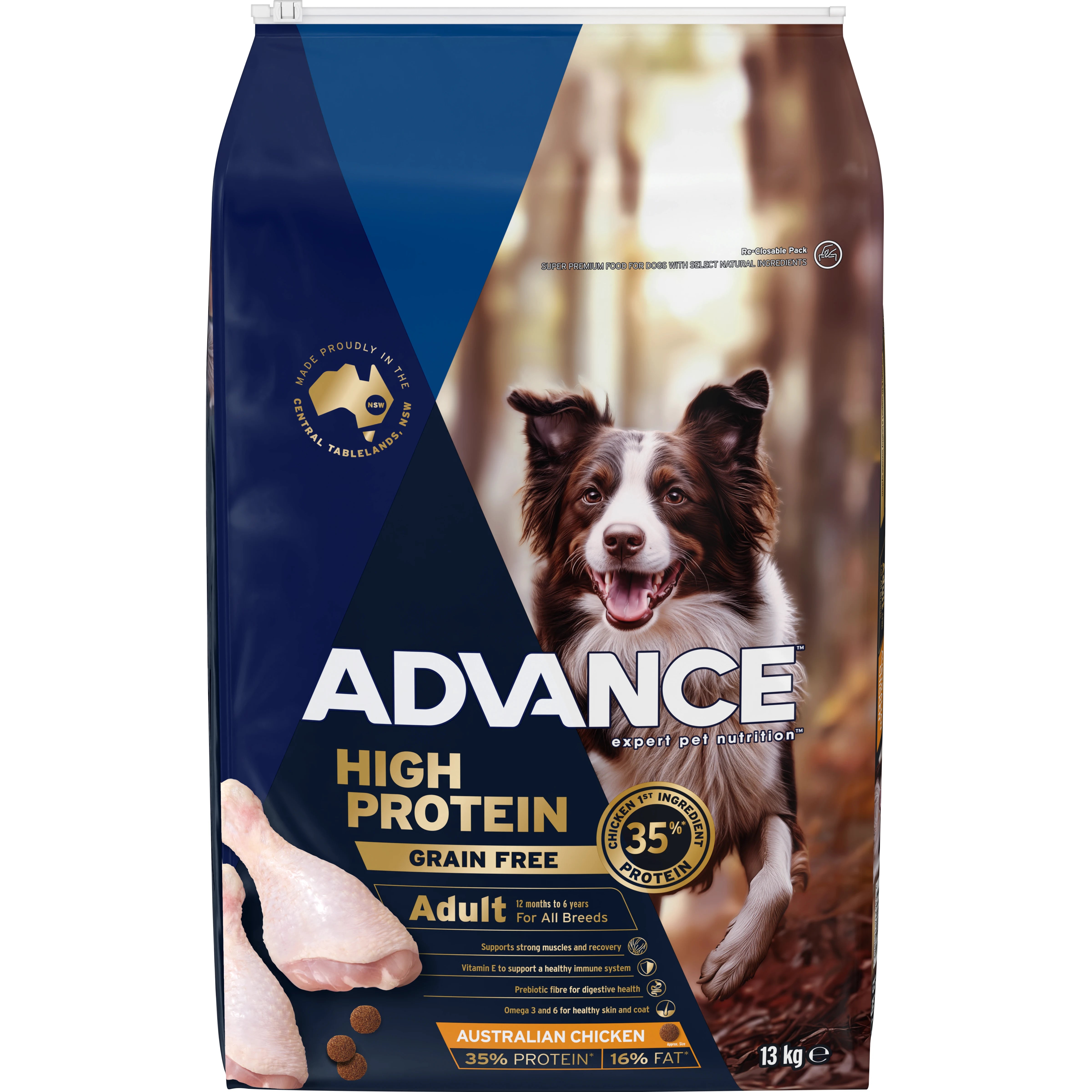 ADVANCE Adult High-Protein Grain-Free Dry Dog Food Chicken