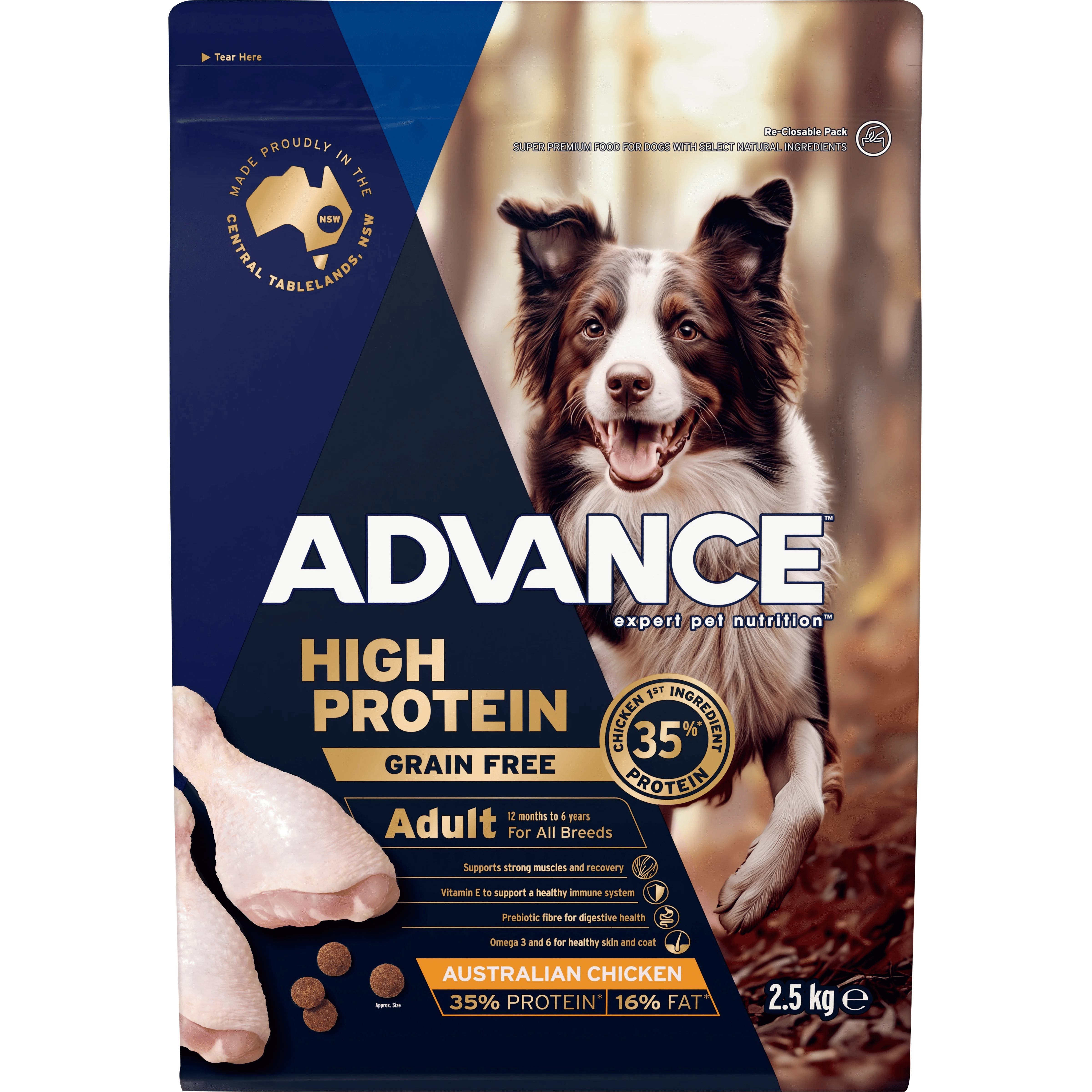 ADVANCE Adult High-Protein Grain-Free Dry Dog Food Chicken