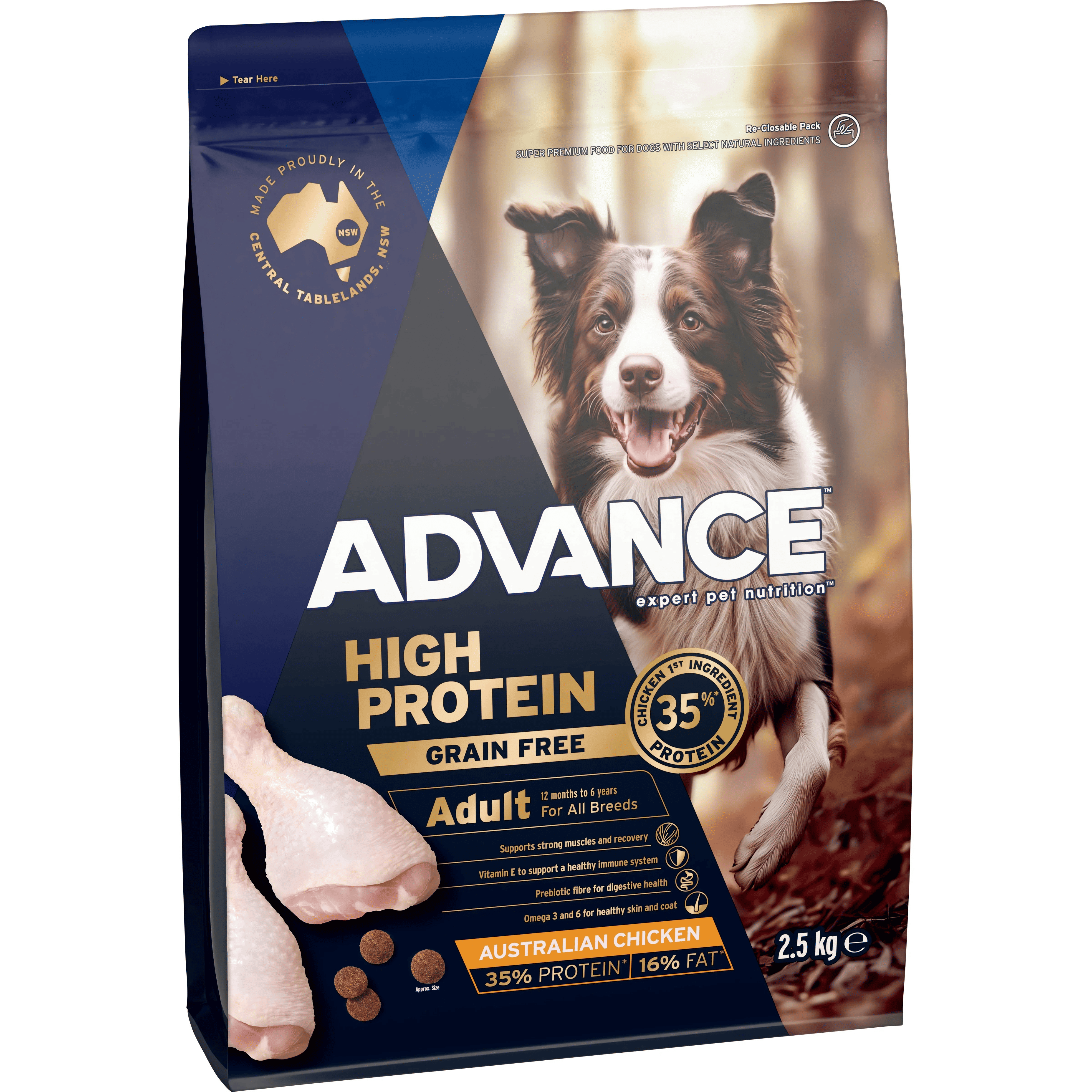 ADVANCE Adult High-Protein Grain-Free Dry Dog Food Chicken
