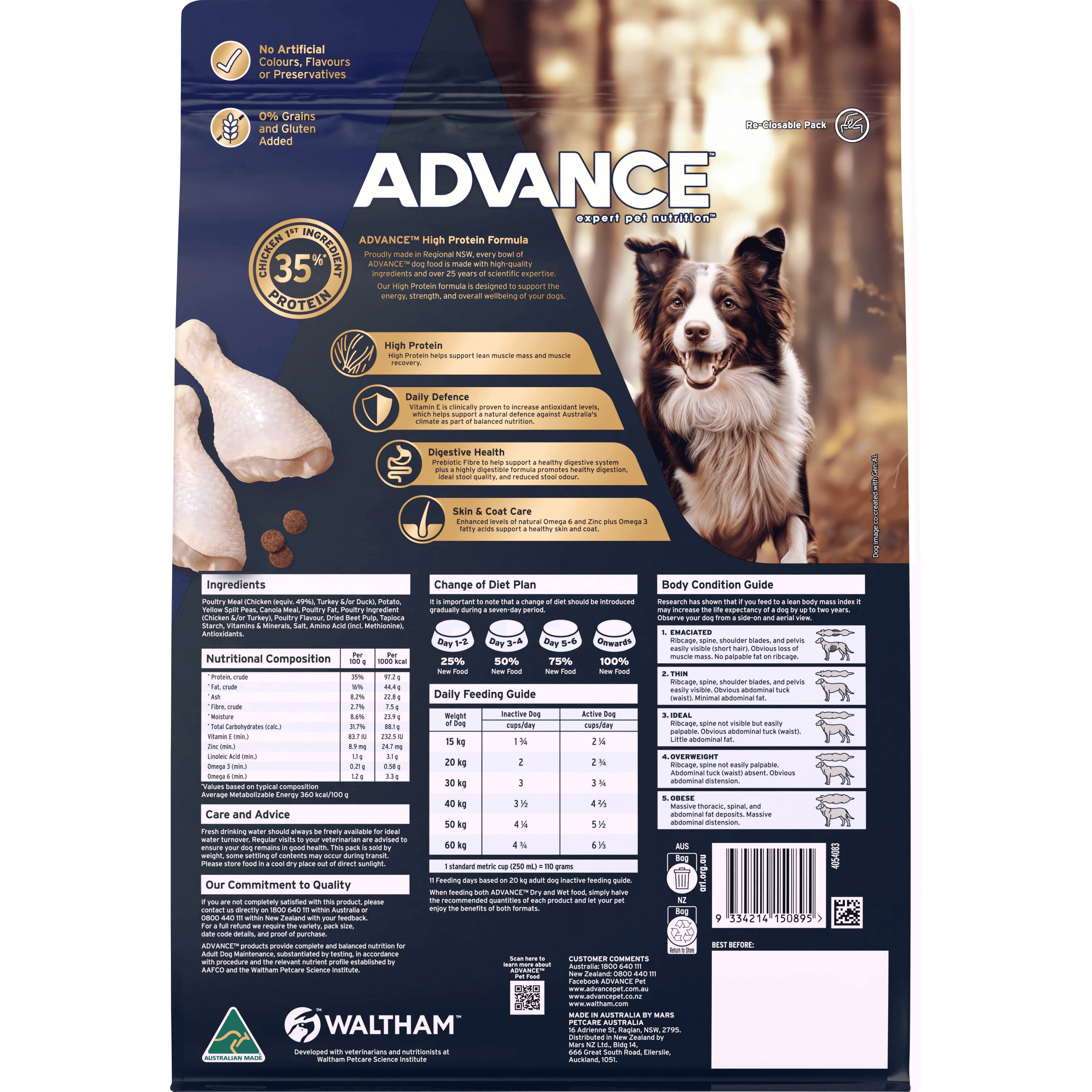 ADVANCE Adult High-Protein Grain-Free Dry Dog Food Chicken