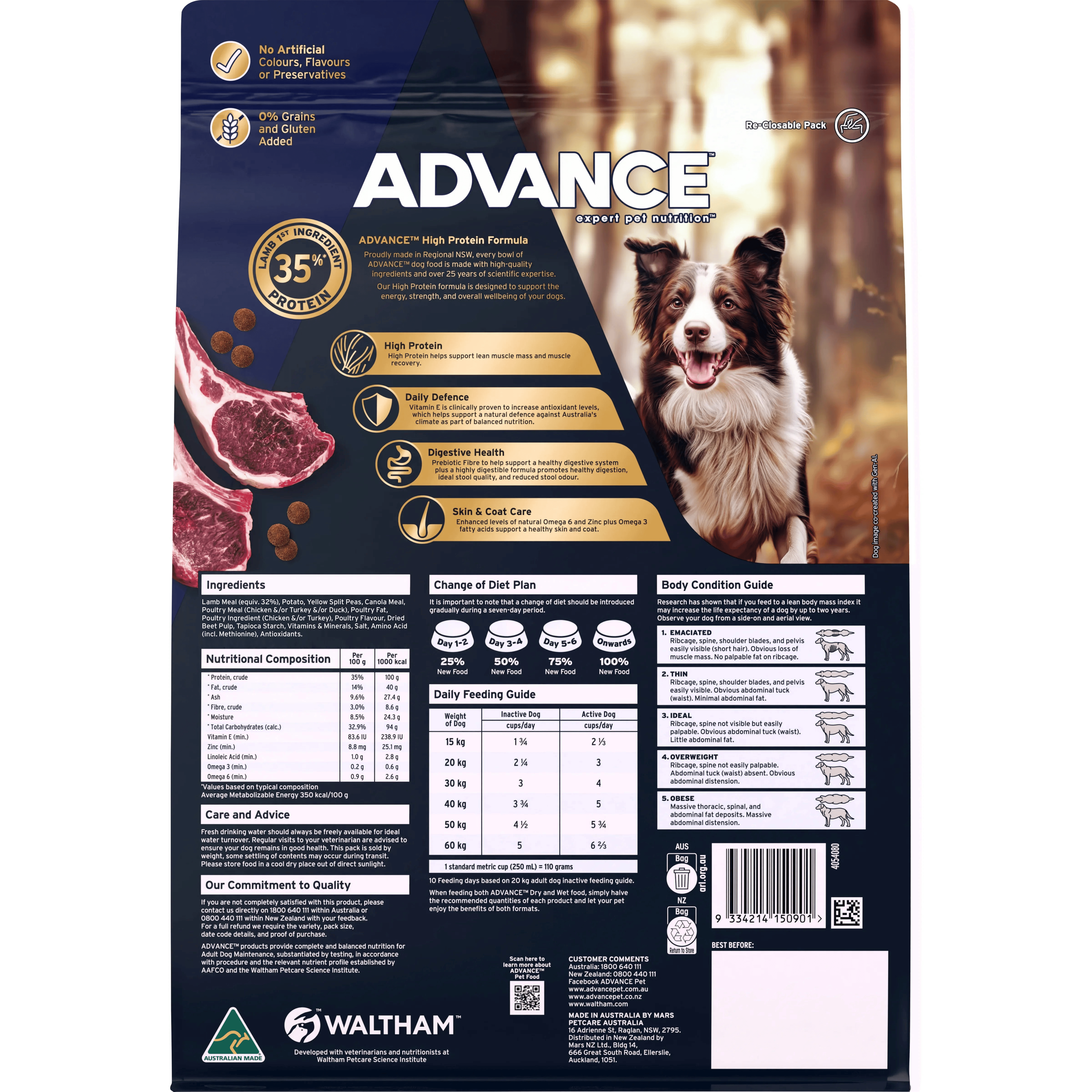 ADVANCE™ Adult High-Protein Grain-Free Dry Dog Food Lamb