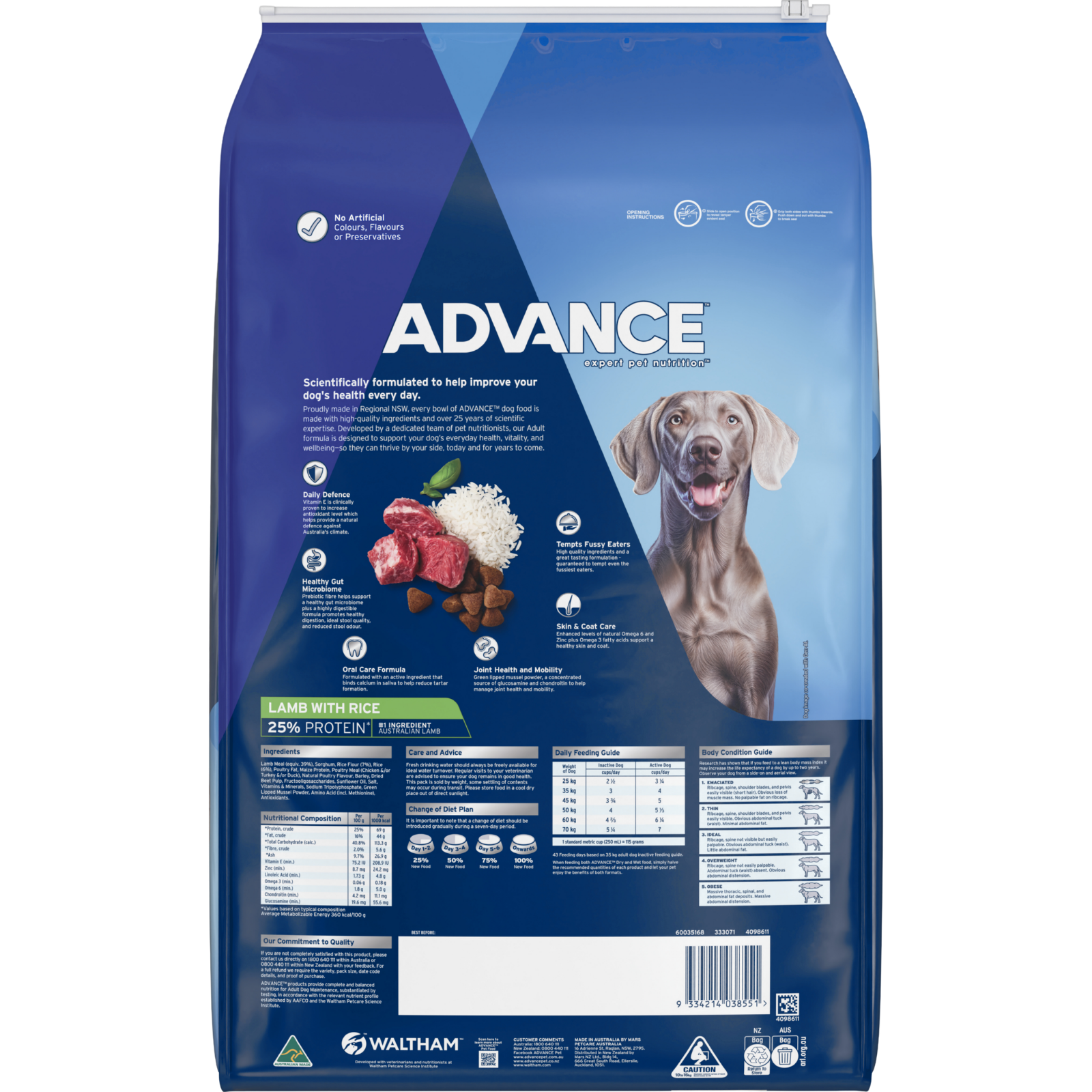 ADVANCE™ Adult Large Breed Lamb with Rice