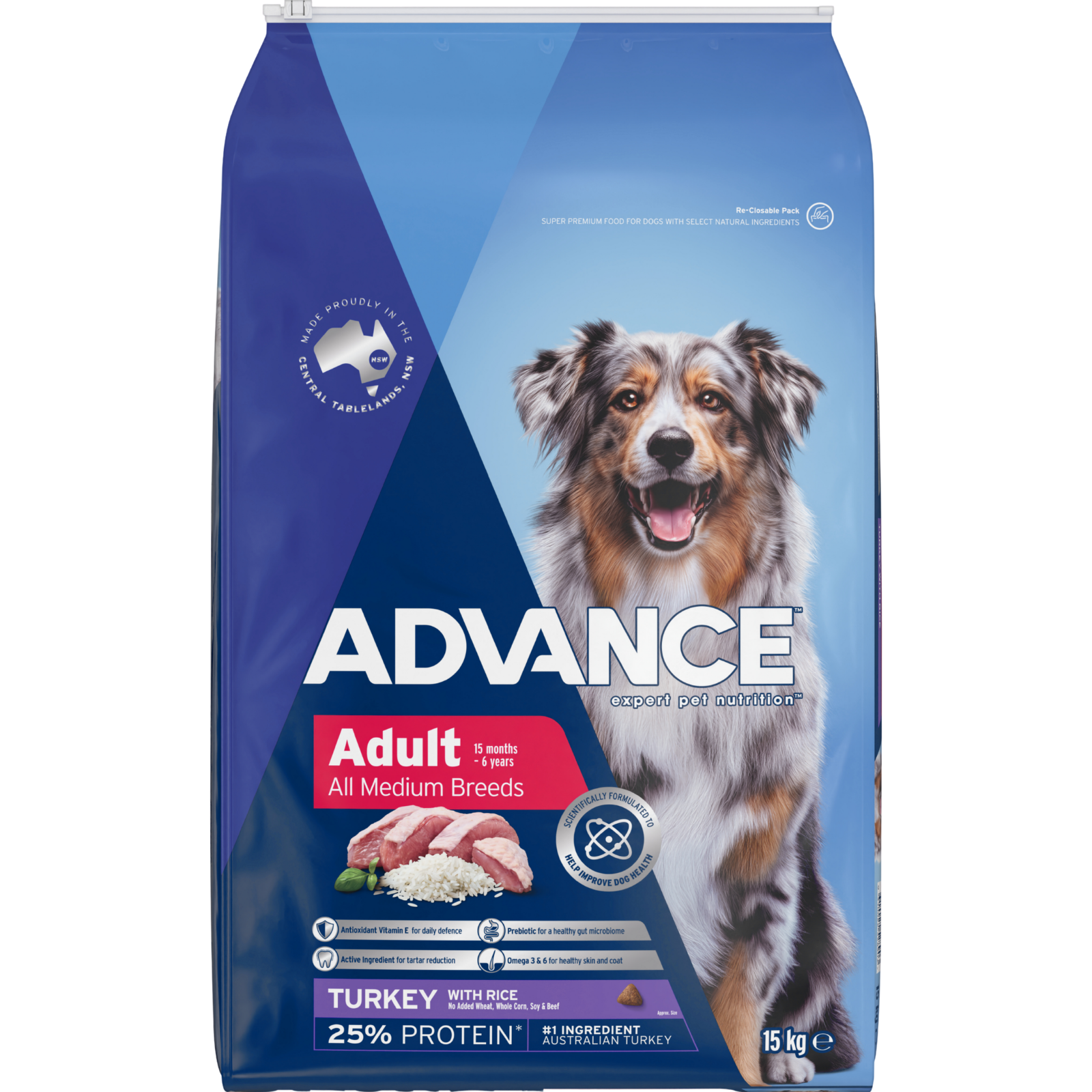 ADVANCE™ Adult Medium Breed Turkey with Rice