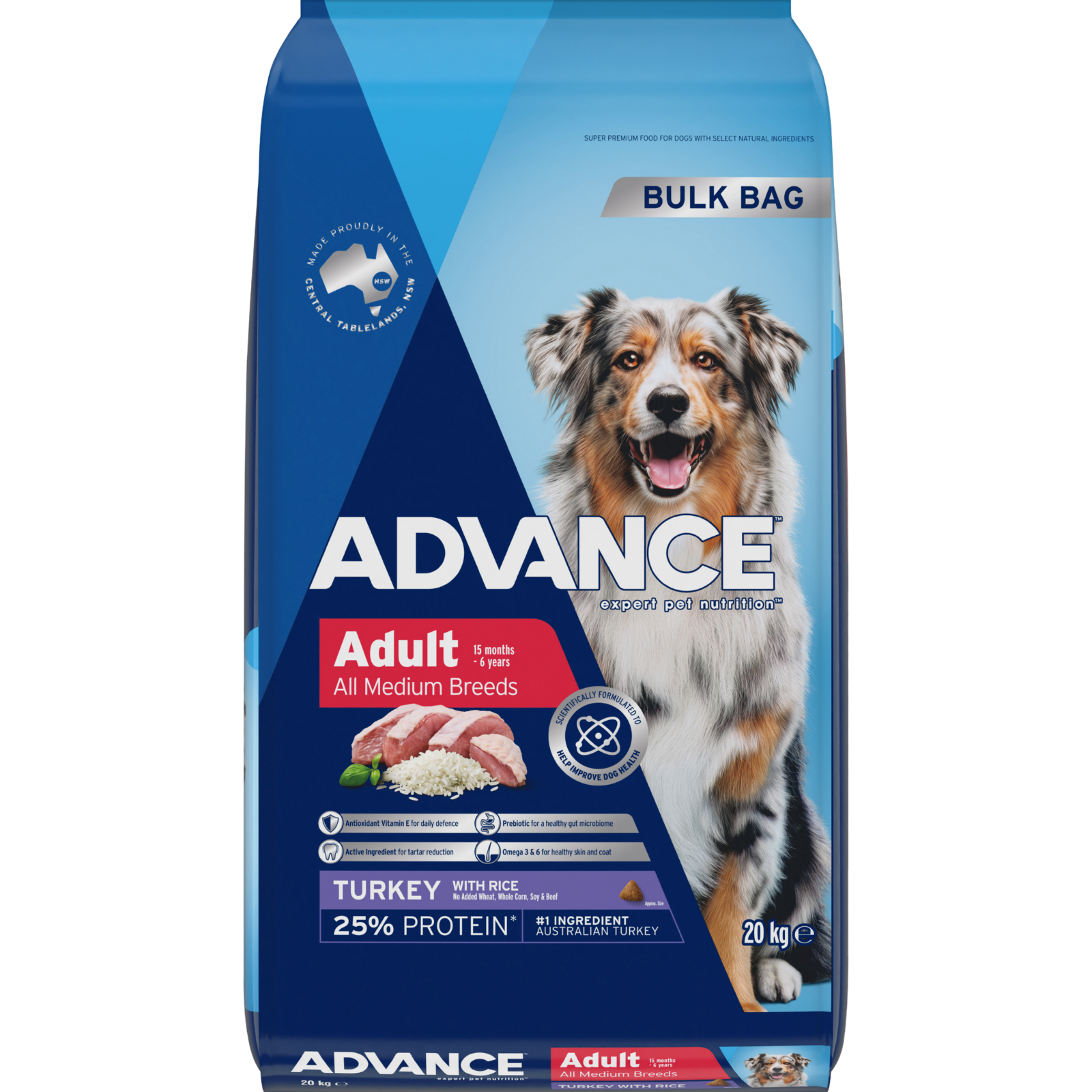 ADVANCE™ Adult Medium Breed Turkey with Rice