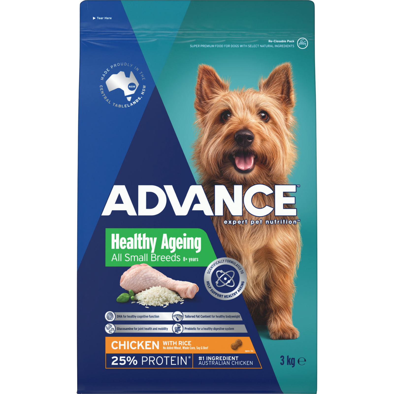 ADVANCE™ Healthy Ageing Small Breed Chicken with Rice