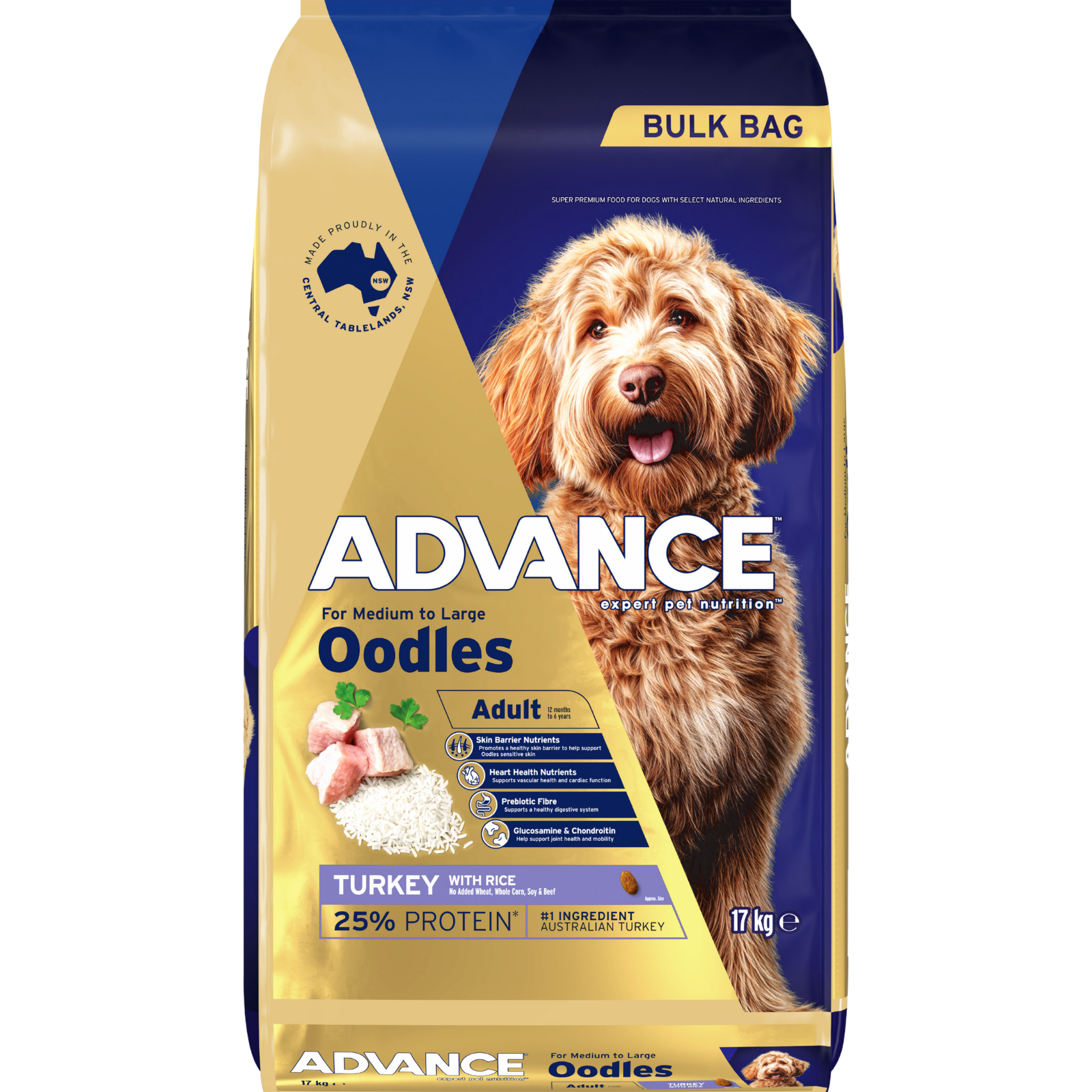ADVANCE™ Medium to Large Oodles Dry Dog Food Turkey with Rice