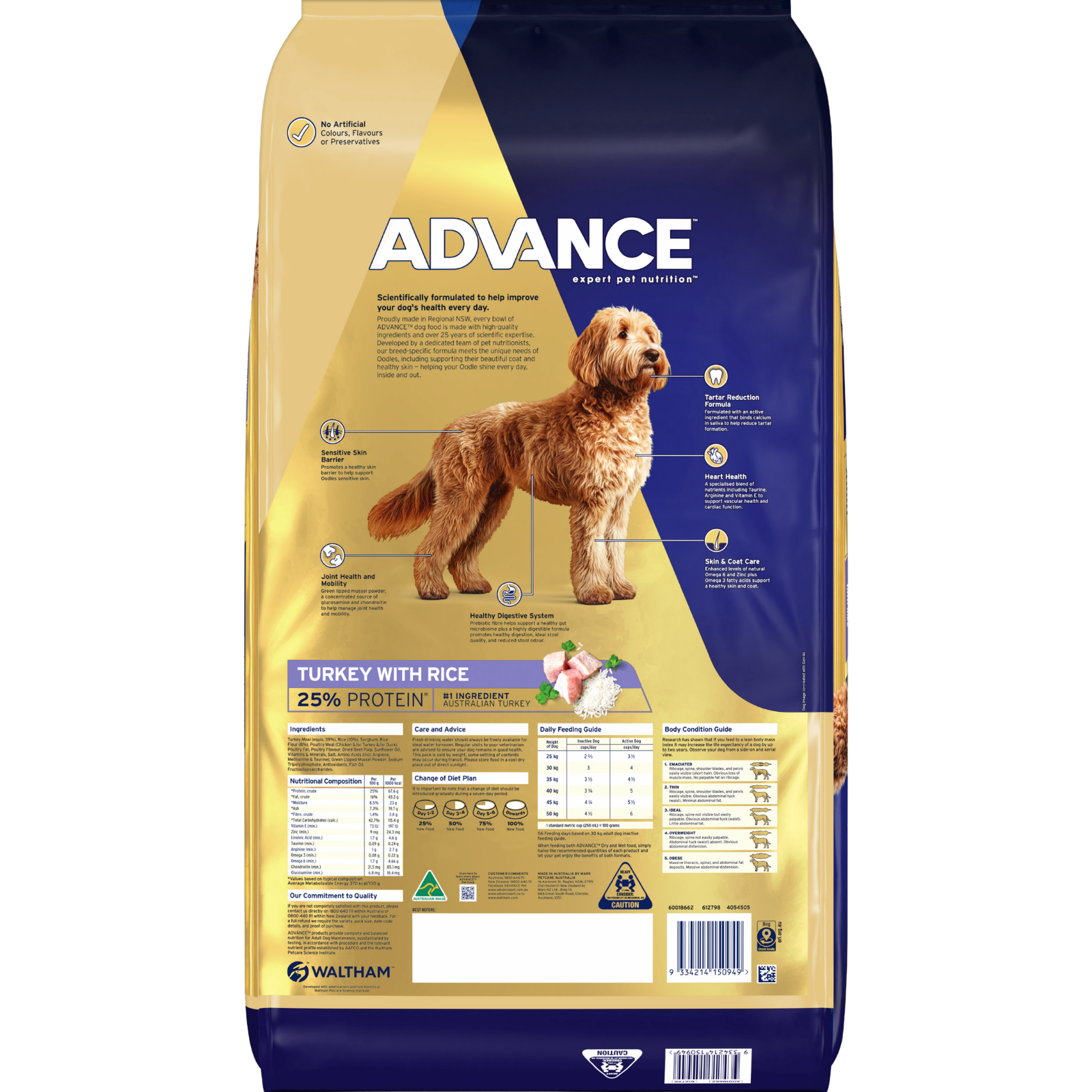 ADVANCE™ Medium to Large Oodles Dry Dog Food Turkey with Rice
