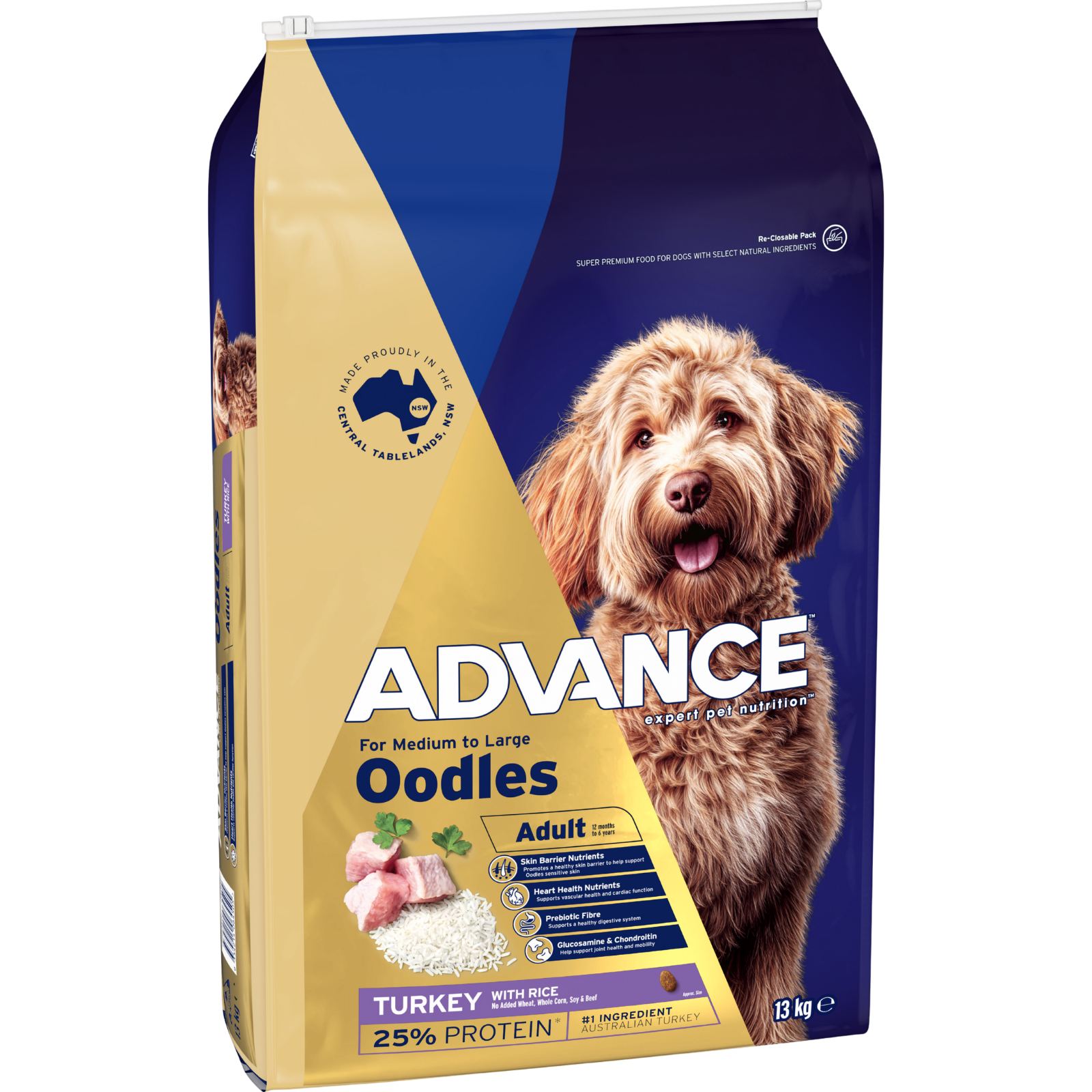 ADVANCE™ Medium to Large Oodles Dry Dog Food Turkey with Rice