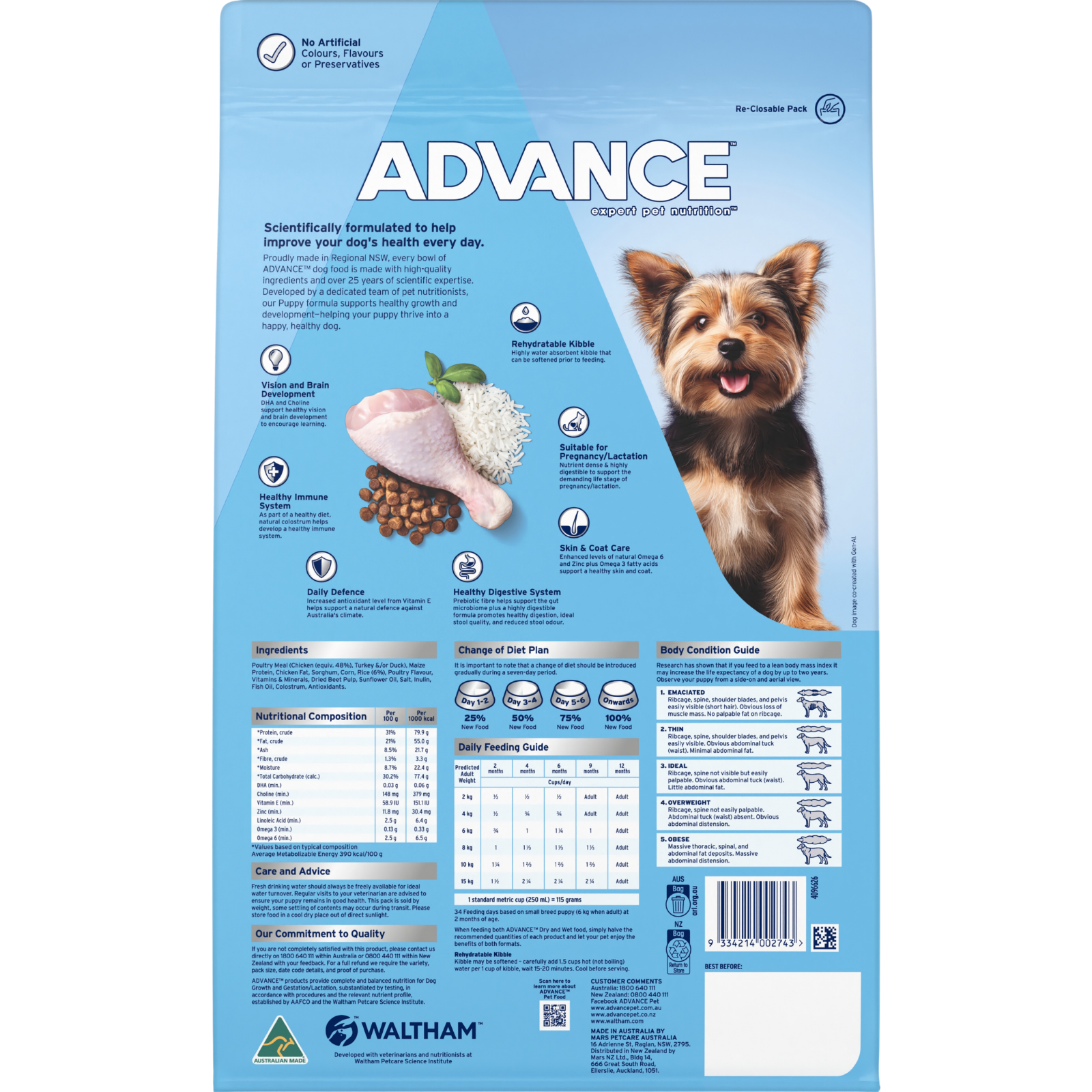ADVANCE™ Puppy Small Breed Chicken with Rice