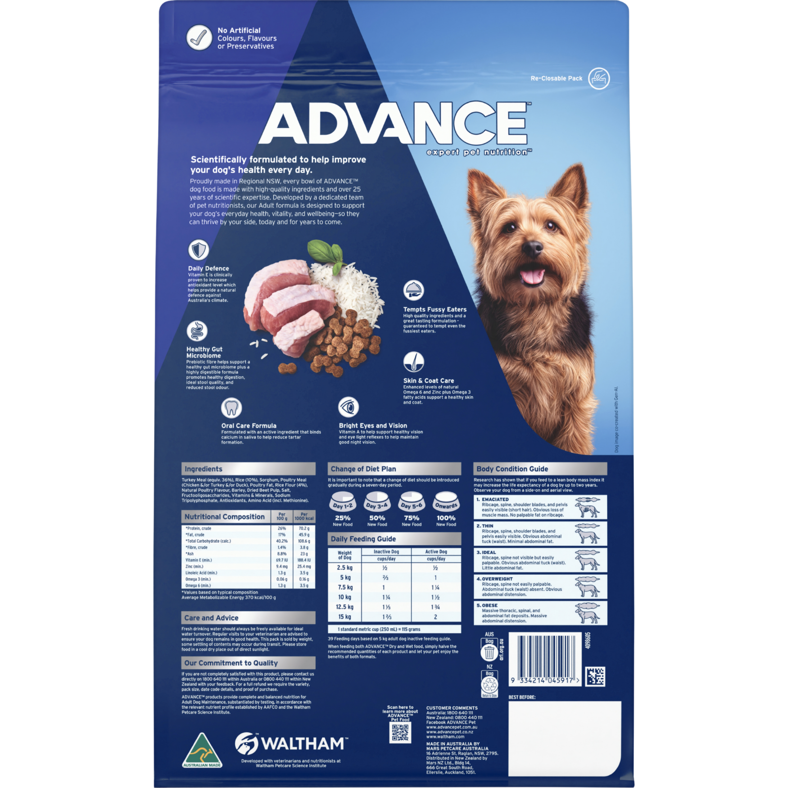 ADVANCE™ Adult Small Breed Turkey with Rice