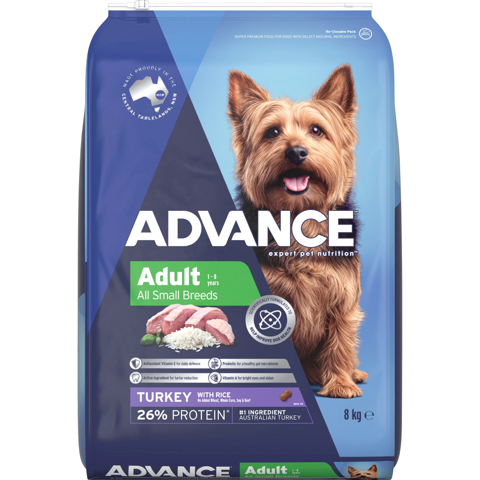 ADVANCE™ Adult Small Breed Turkey with Rice