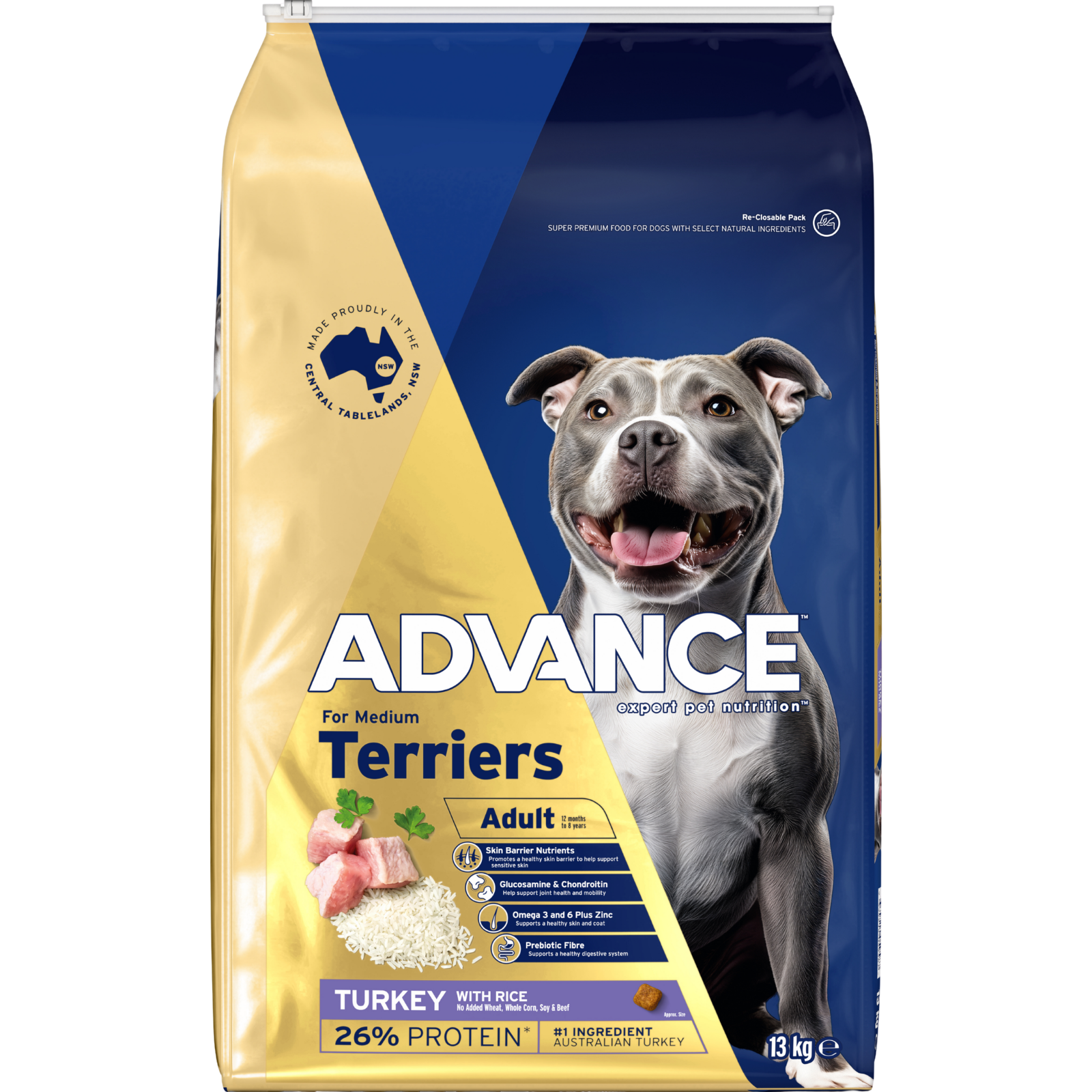 ADVANCE™ Terrier Adult Medium Breed Turkey with Rice